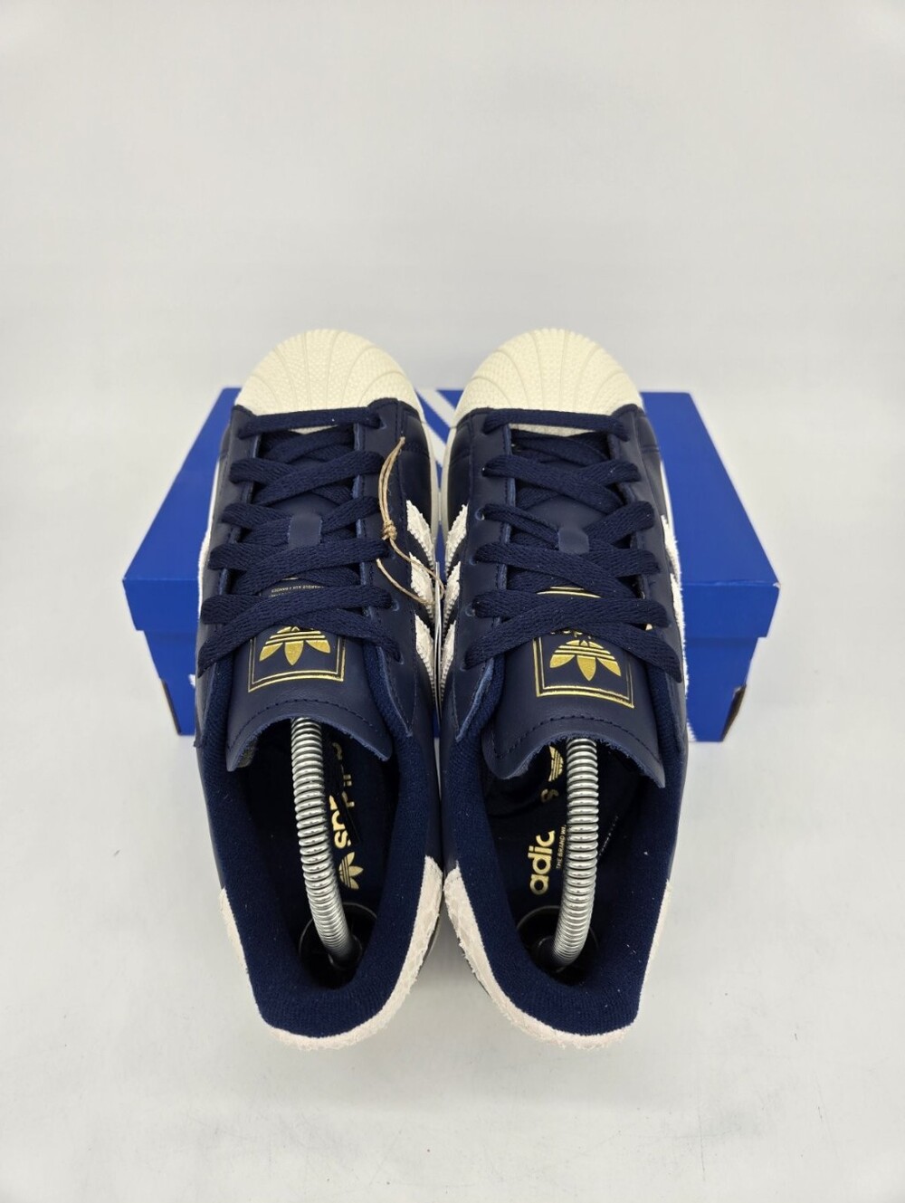 adidas Womens Superstar II KI3571 Night Indigo Off White Snakeskin Shoe Size 6.5 - Picture 5 of 8